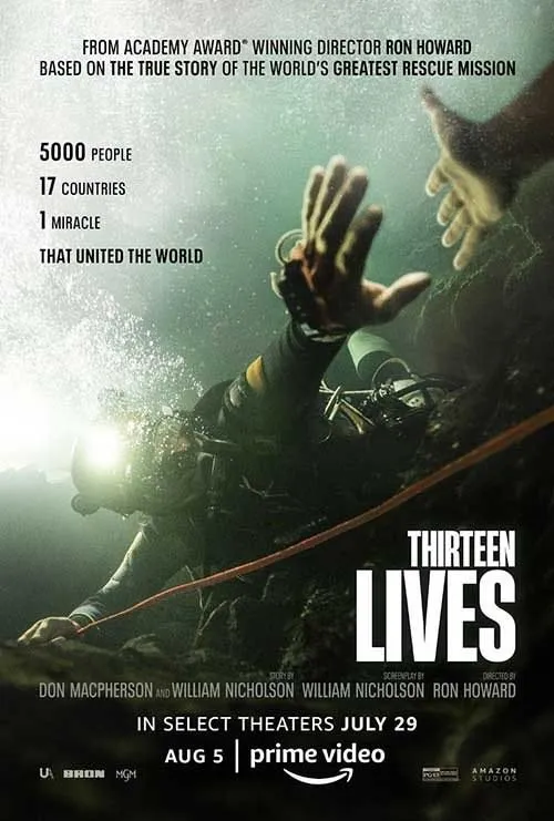 Thirteen Lives movie poster on Thunder IPTV VOD
